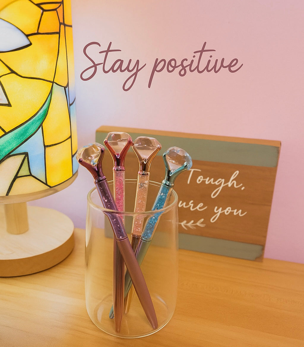 Crystal Glow Pen Collection-(4 set)