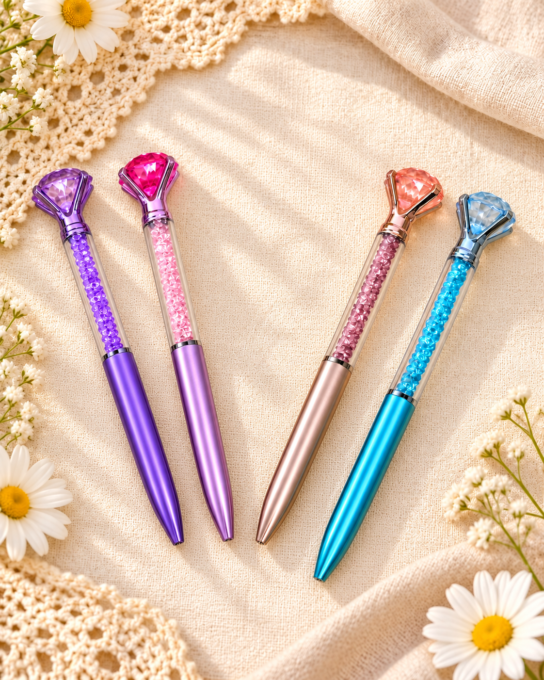 Crystal Glow Pen Collection-(4 set)