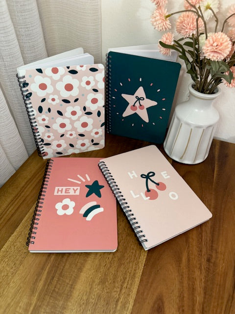 Notebooks- Whimsy Series Set (Set of 4)