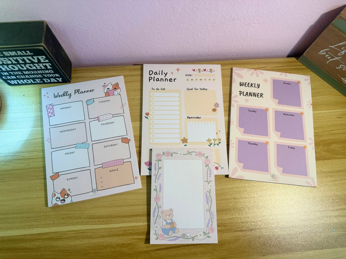 Weekly Planner Pad – Cozy Pets