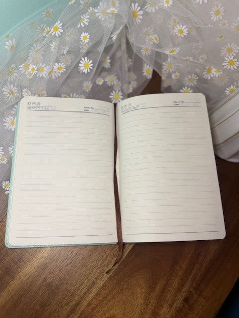 Mint Triple Daisy Notebook