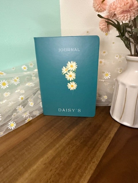 Teal Cascade Daisy Journal