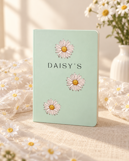 Mint Triple Daisy Notebook