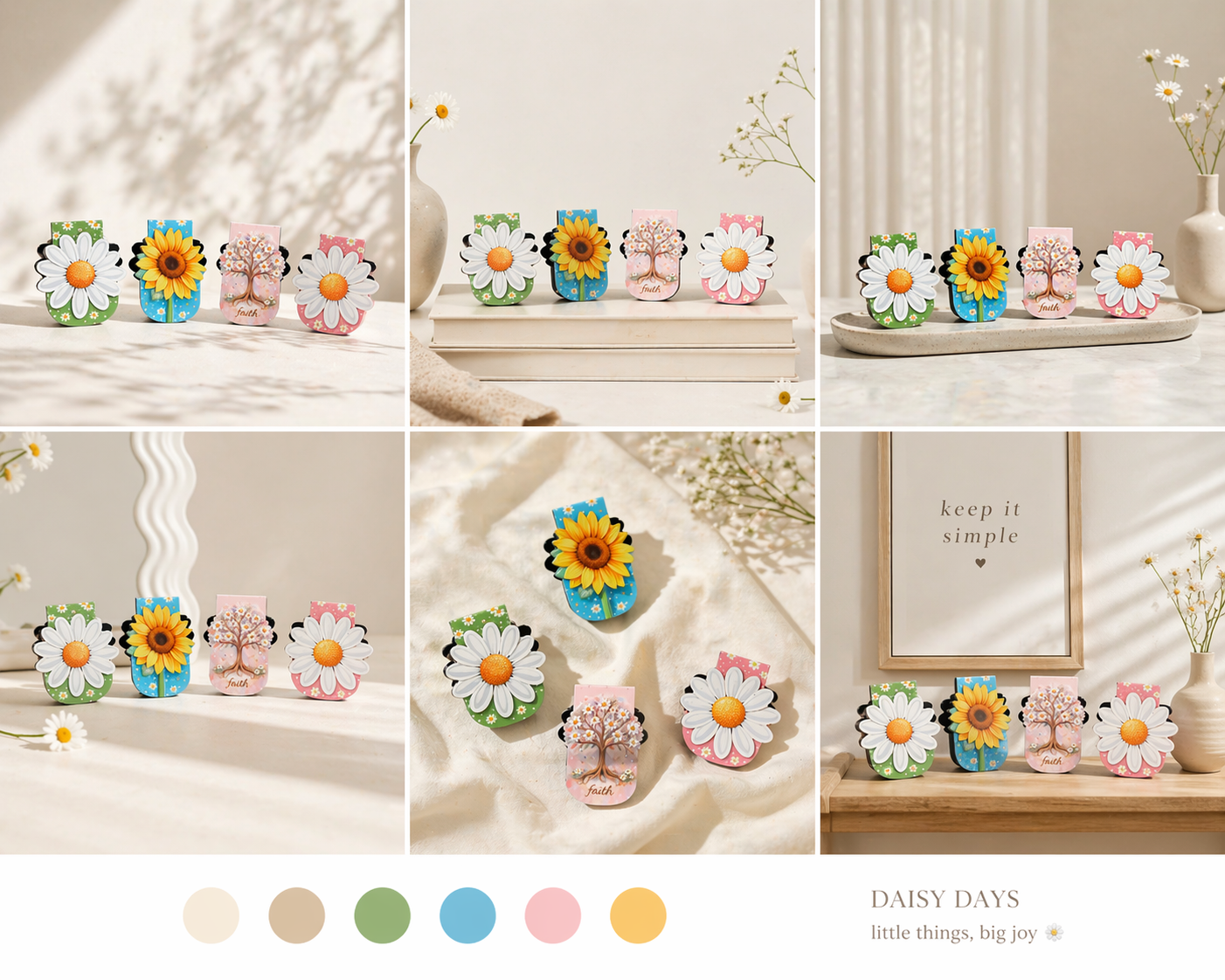 Daisy’s FloralBloom Bookmark