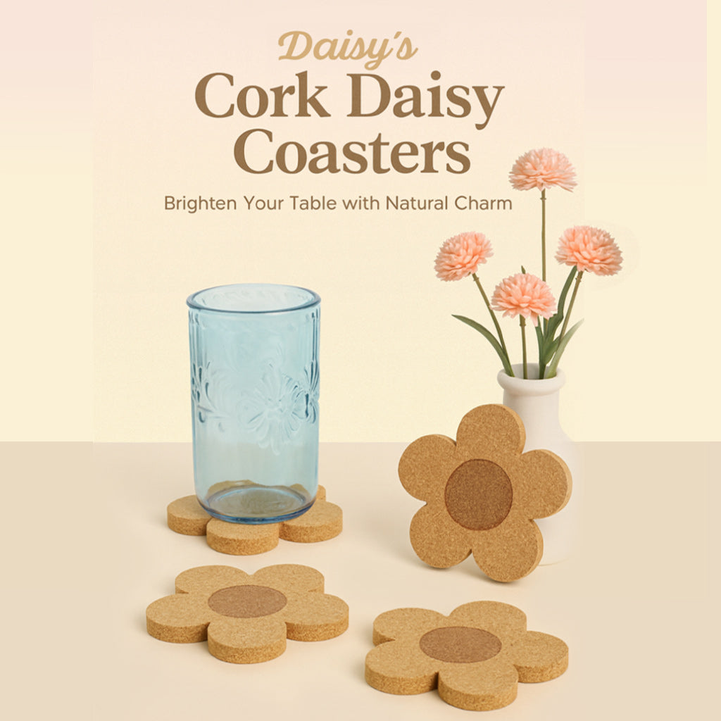 Daisy Cork Coaster