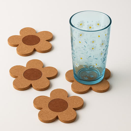 Daisy Cork Coaster