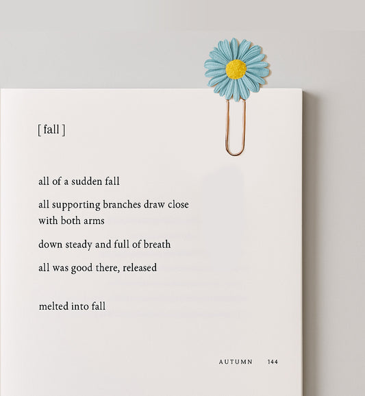 Blooming Daisy Bookmark Clip – Enamel Floral Bookmark