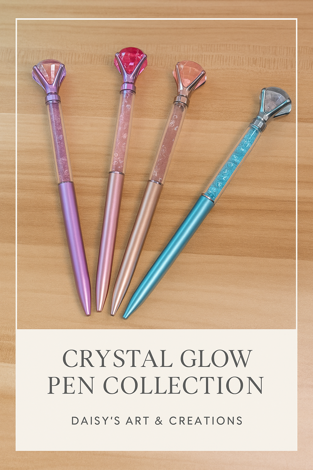 Crystal Glow Pen Collection-(4 set)