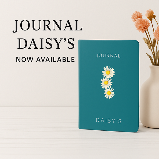 Teal Cascade Daisy Journal
