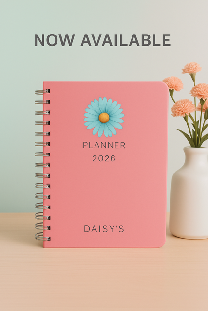 Blue Daisy Planner 2026