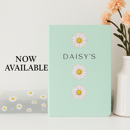 Mint Triple Daisy Notebook